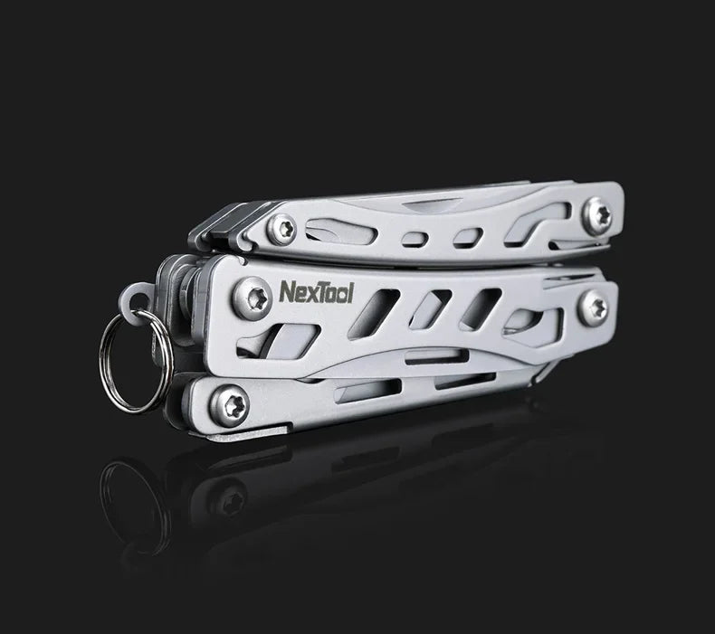 NexTool Mini Flagship Multitool 10 in 1 Mini Pocket Knife EDC Keychain Multi Tool Folding Pliers Scissors Bottle Opener