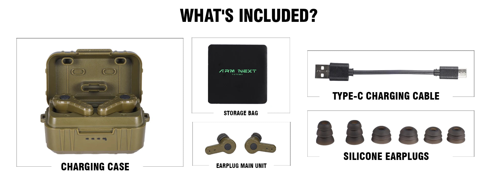 Tactical headset anti-noise earplugs noise-cancelling for hearing protection NRR27dB Military gear