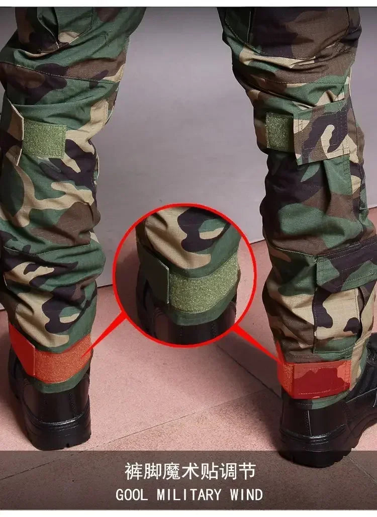 Military Tactical Uniform Set - Combat Shirt & Cargo Pants