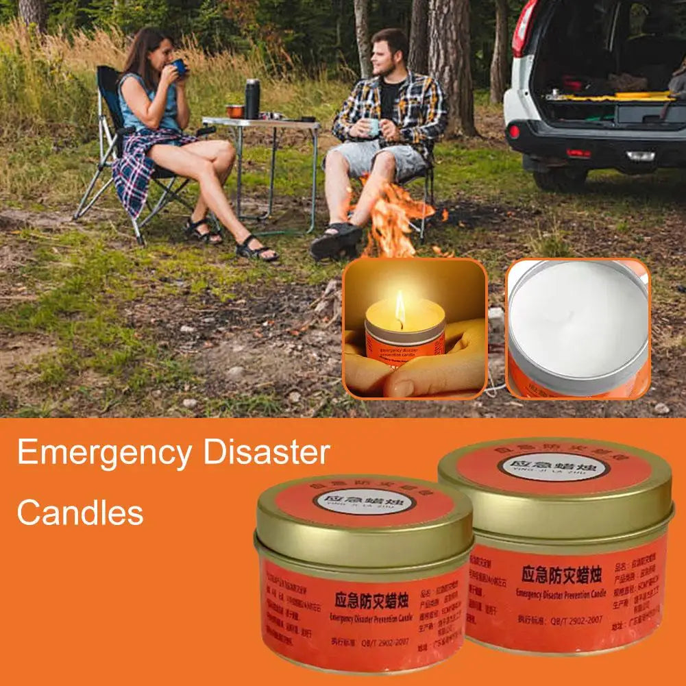 Emergency Survival Candle, 30 Hour Long Burning Windproof Candle for Power Outage, Essential for Home Earthquake Kit & Emergency
