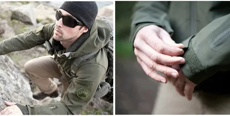 Hiking Jackets Camouflage Hunting Tactical Jacket Autumn Winter Shark Skin Soft Shell Waterproof Jacket Windbreaker