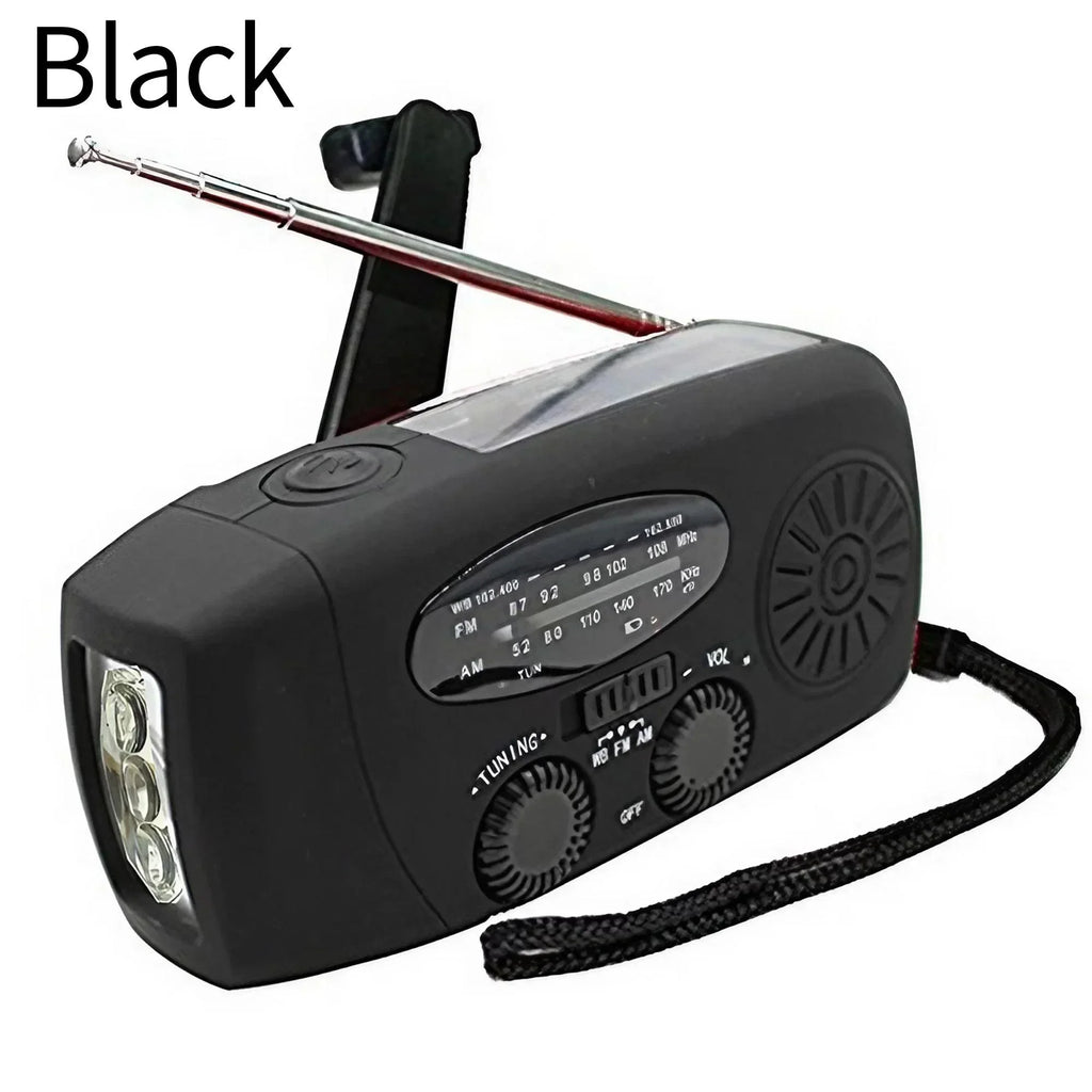 Emergency Radio Solar Power Hand Crank Radio Global Receiver High Quality LED Torch Reading Light SOS Alarm 2000mAh