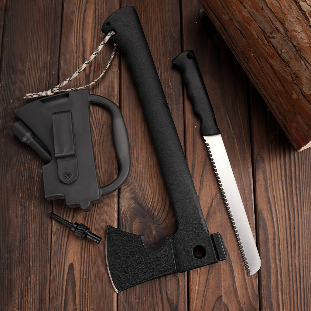 Camping outdoor axe multi-functional set camping fire axe high hardness tactical mountain axe hammer cut