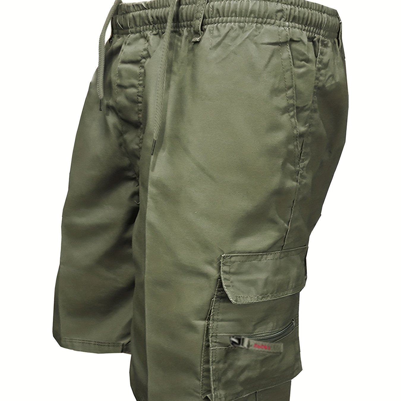 Men's Outdoor Tactical Shorts, Summer Casual Sports Drawstring Shorts With Multiple Pockets, Suitable For Hiking Camping