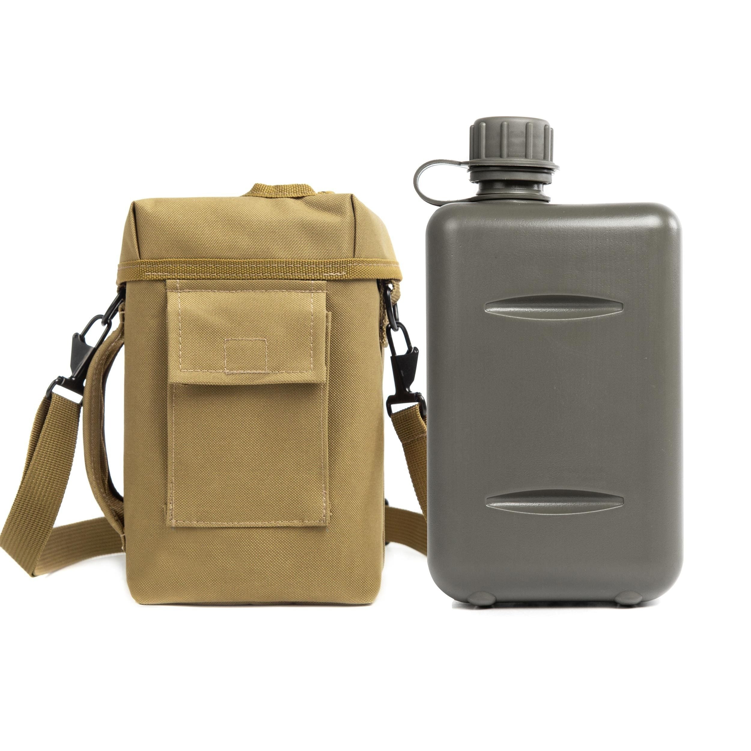 Tactical Camo Water Bottle - 2L Insulated Military Canteen