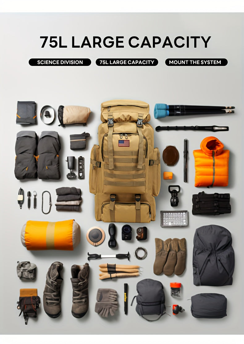 MOLLE 3-Day Assault Pack - Tactical Military Backpack 80L