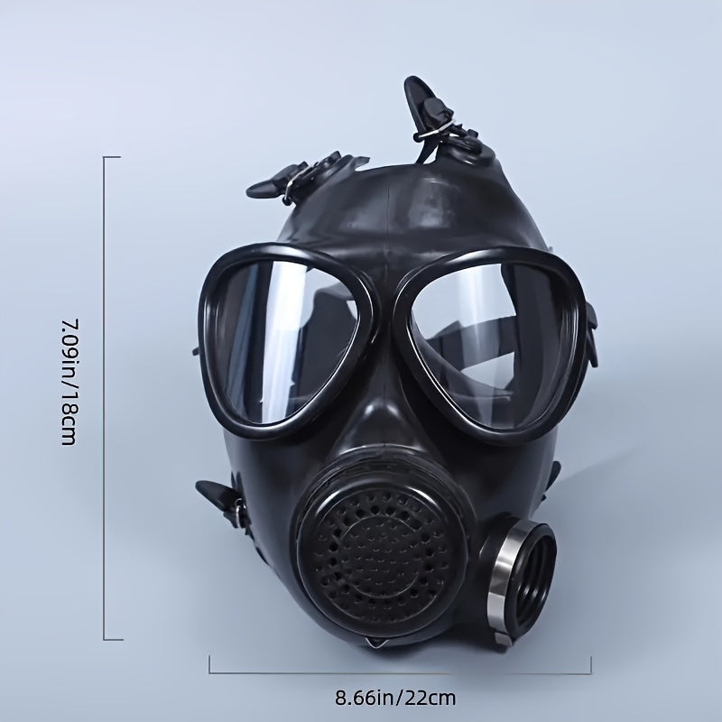 MF14/87 type Nuclear & Chemical Gas Mask, Gas Mask, Tactical Respirator, Full Face Gas Mask with 40mm Activated Carbon Filter for Dust, Vapour & Chemical Protection, Nuclear Contamination Protection