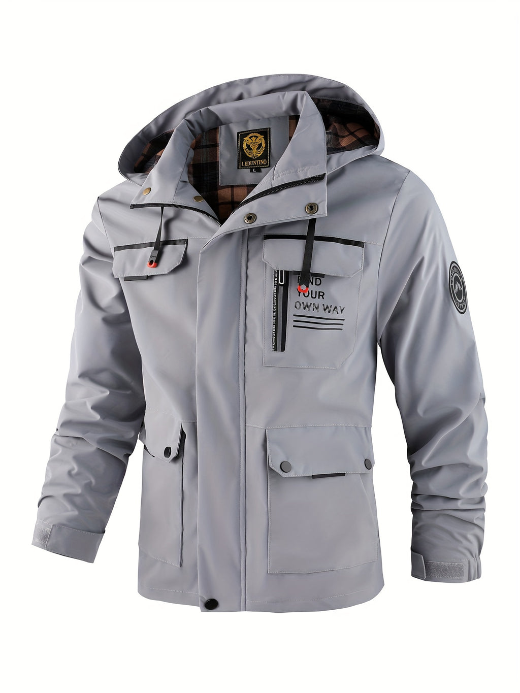Hooded Windbreaker Jacket - Lightweight Pilot Style for Spring & Fall