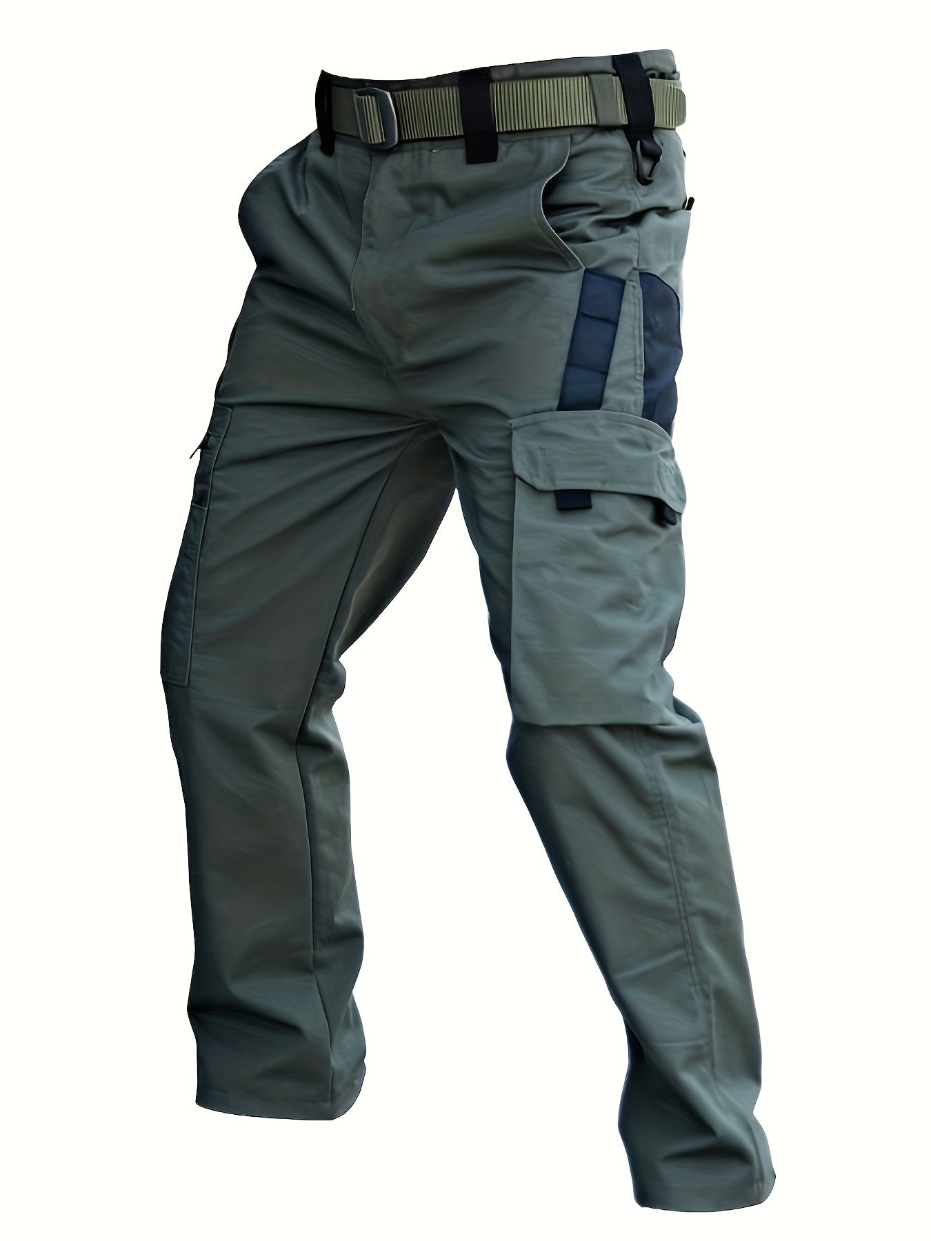 Multi-Pocket Tactical Cargo Pants - Straight Leg Outdoor Combat Trousers