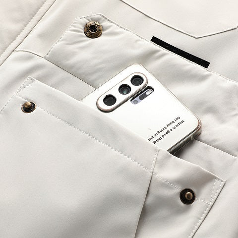 Hooded Windbreaker Jacket - Lightweight Pilot Style for Spring & Fall