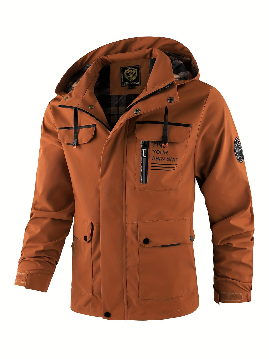 Hooded Windbreaker Jacket - Lightweight Pilot Style for Spring & Fall
