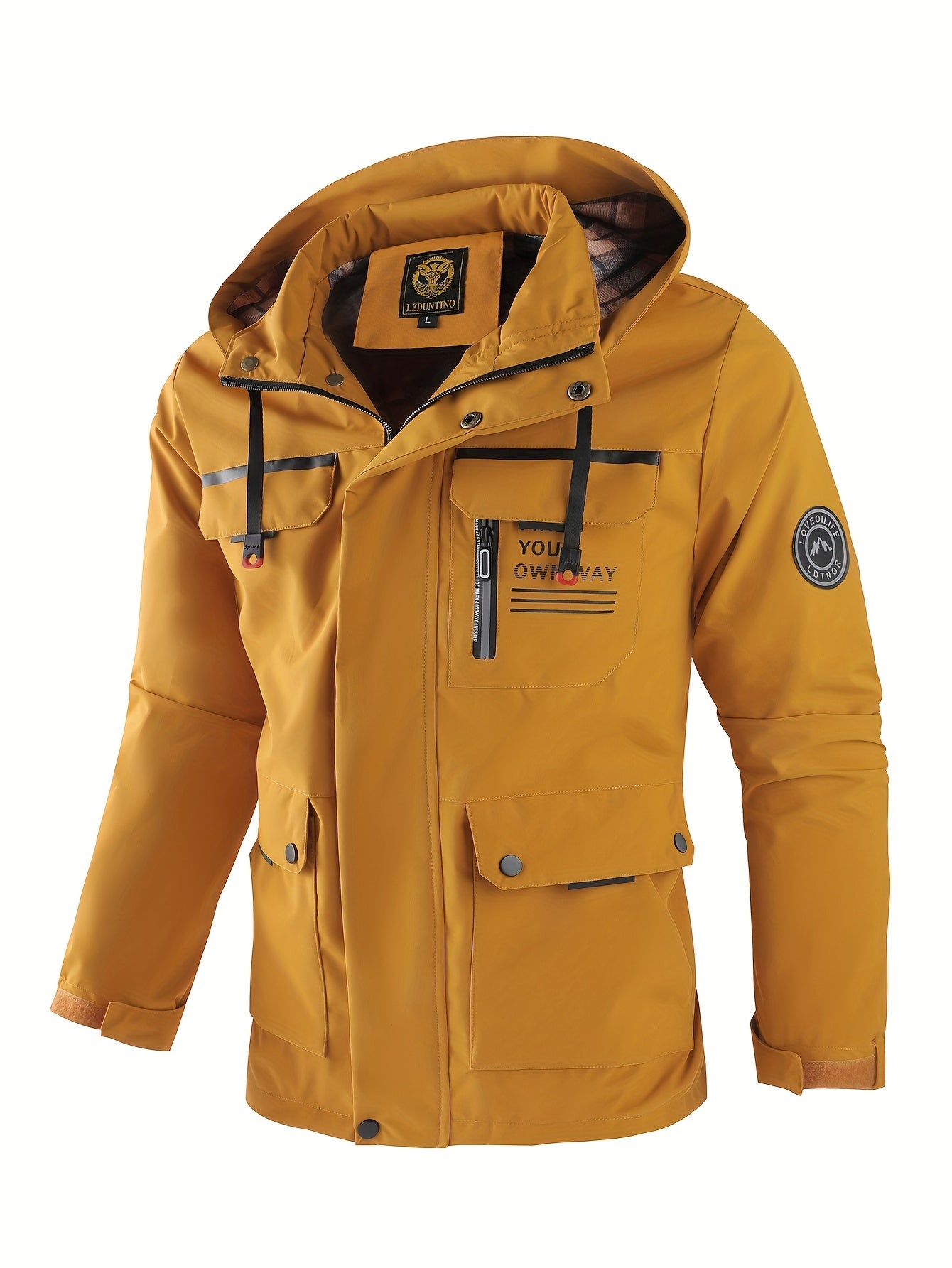 Hooded Windbreaker Jacket - Lightweight Pilot Style for Spring & Fall