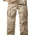 Relaxed Fit Multi-Pocket Cargo Pants for Men - Wear-Resistant, Tactical, Loose-Fitting, Comfortable, Durable, Versatile, and Practical - Ideal for Outdoor Activities, Hiking, Camping, and Travel