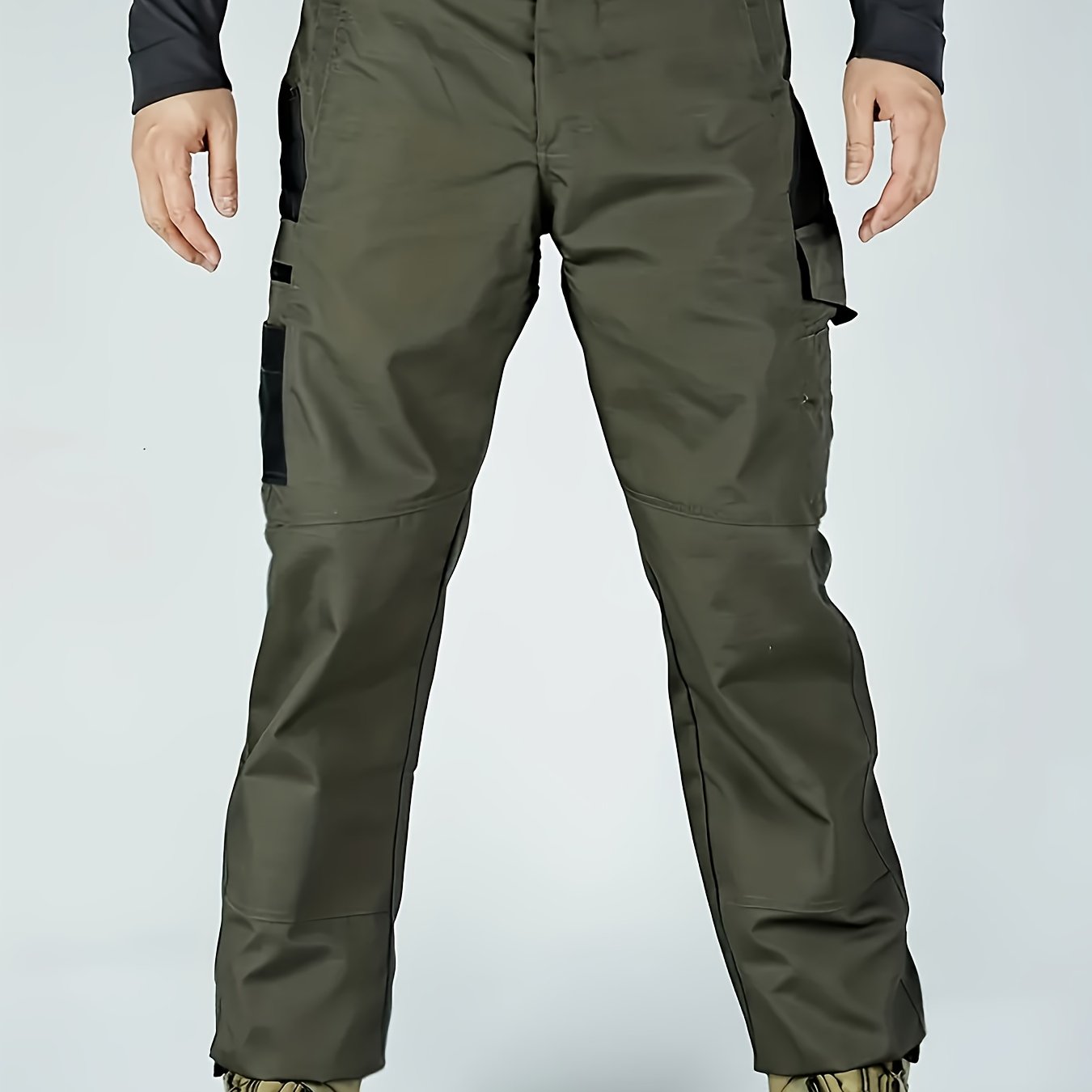 Men's Tactical Pants, Wear-resistant Quick-drying Multi-pocket Cargo Pants For Outdoor Hiking Trekking (Belt Not Included)