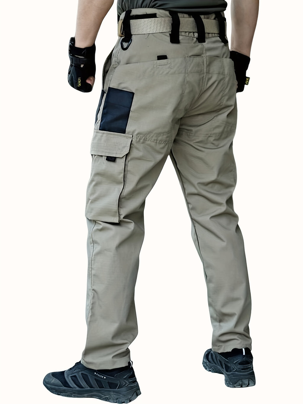 Multi-Pocket Tactical Cargo Pants - Straight Leg Outdoor Combat Trousers