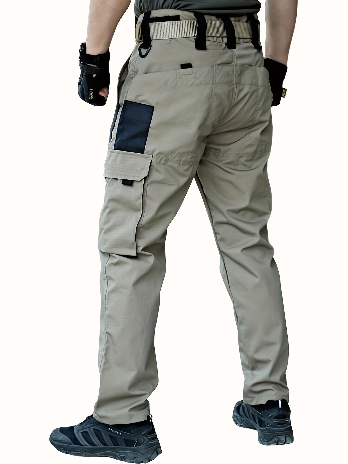 Multi-Pocket Tactical Cargo Pants - Straight Leg Outdoor Combat Trousers