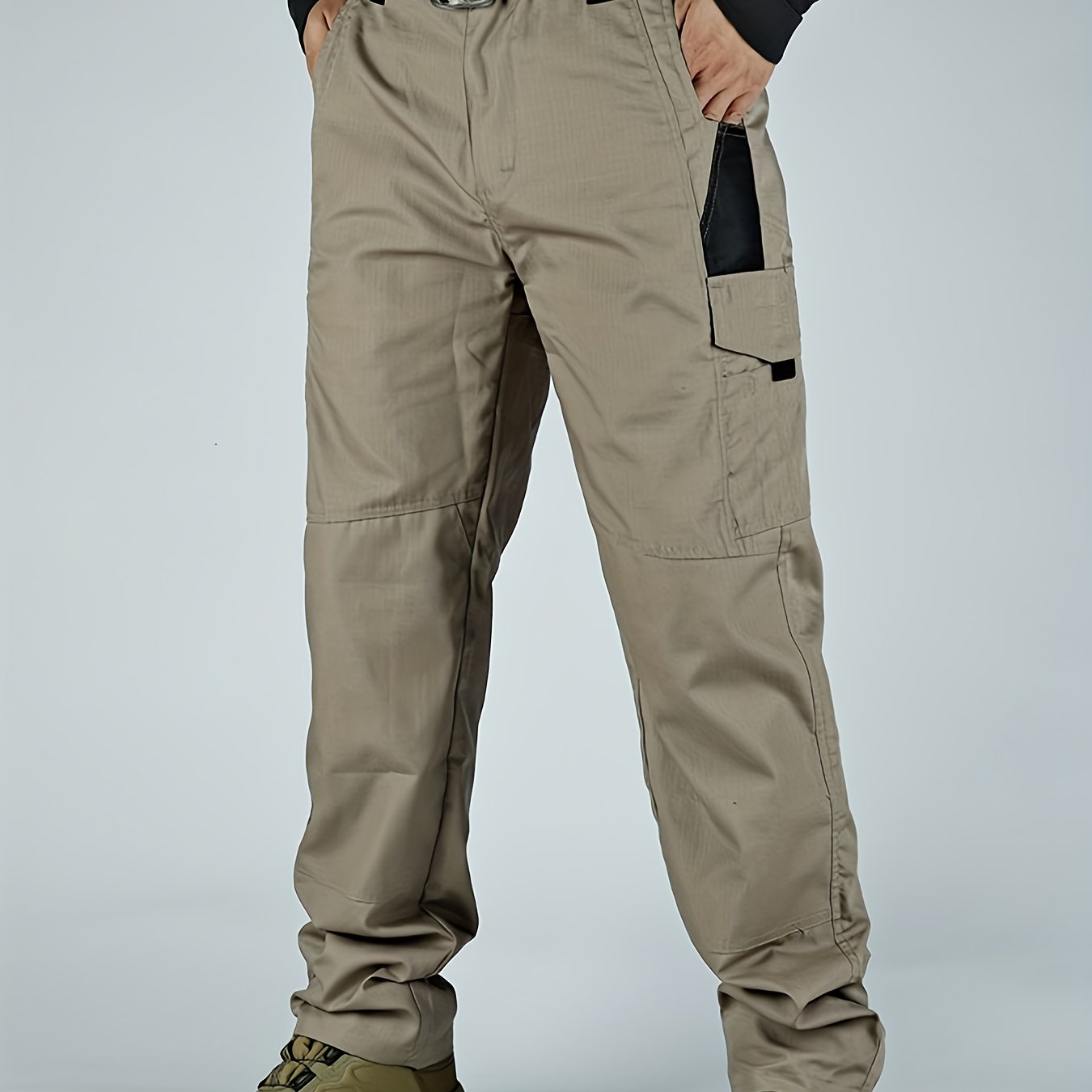 Men's Tactical Pants, Wear-resistant Quick-drying Multi-pocket Cargo Pants For Outdoor Hiking Trekking (Belt Not Included)