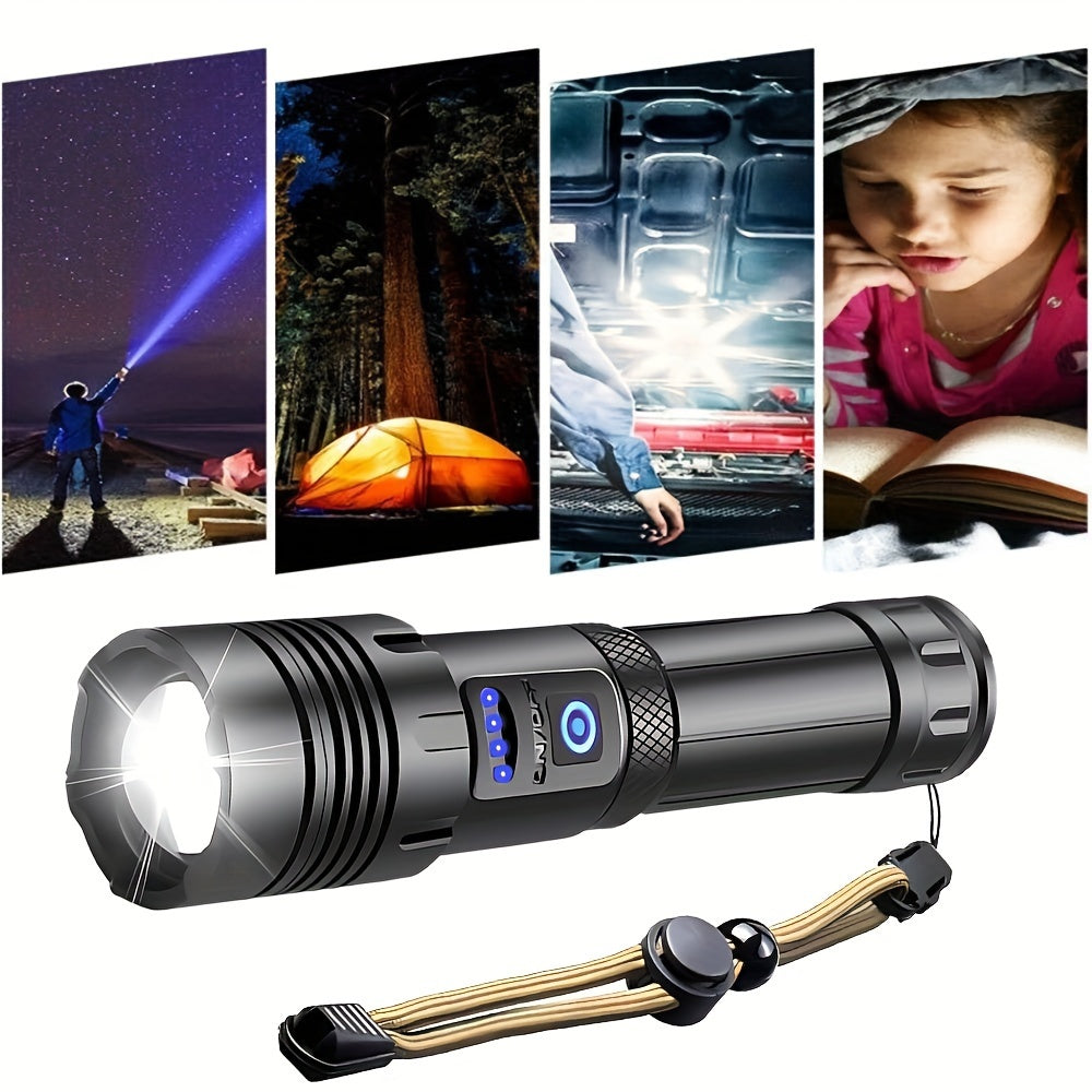 Tactical LED Flashlight - High Lumens Rechargeable with 7 Modes