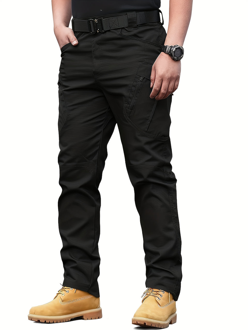 Men's Outdoor Multi Functional Tactical Pants, Multi Pocket Outdoor Hiking Sweatpants, Cargo Pants