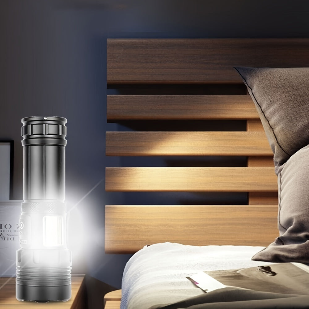 Tactical LED Flashlight - High Lumens Rechargeable with 7 Modes