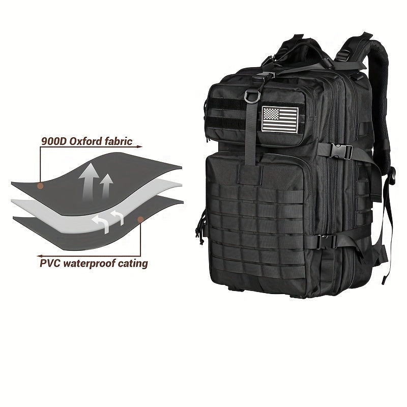 30L MOLLE Tactical Backpack - Military Daypack with Expansion System