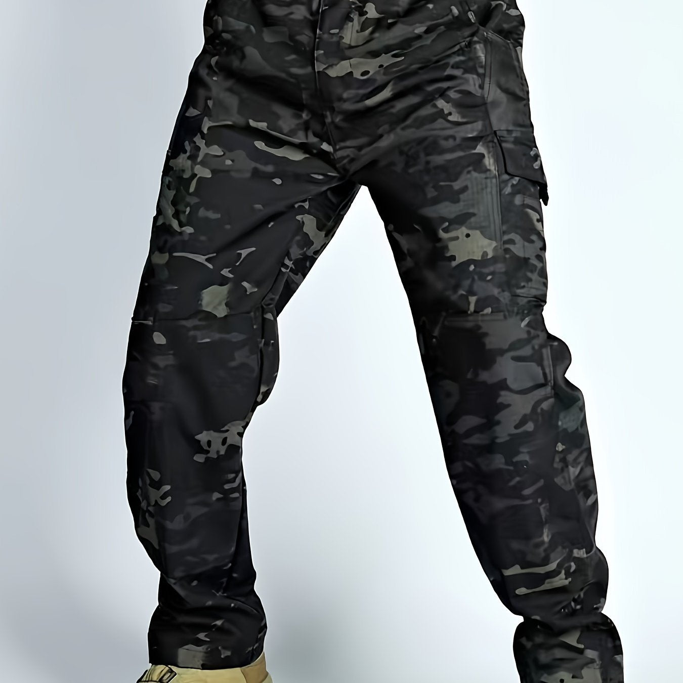 Men's Tactical Pants, Wear-resistant Quick-drying Multi-pocket Cargo Pants For Outdoor Hiking Trekking (Belt Not Included)