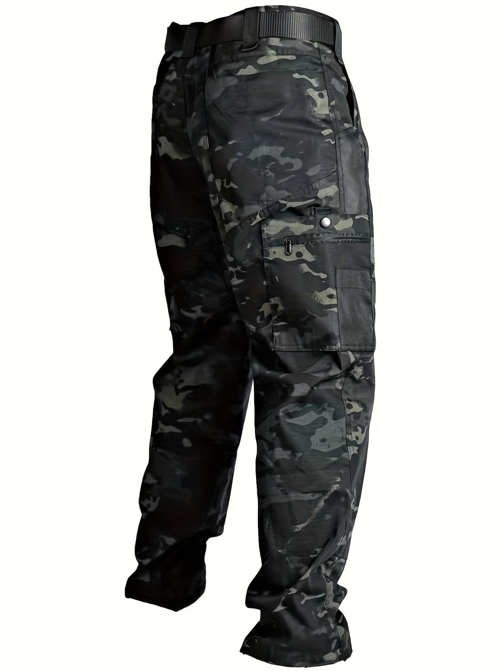 Men's Tactical Pants, Wear-resistant Quick-drying Multi-pocket Cargo Pants For Outdoor Hiking Trekking (Belt Not Included)