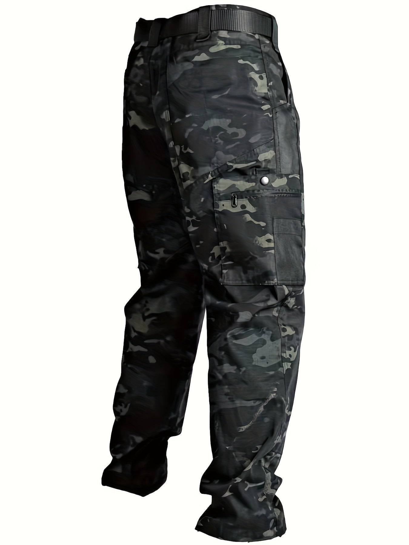 Men's Tactical Pants, Wear-resistant Quick-drying Multi-pocket Cargo Pants For Outdoor Hiking Trekking (Belt Not Included)