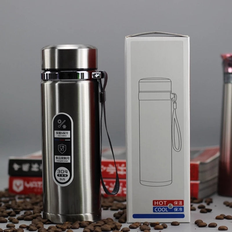 Premium Stainless Steel Vacuum Thermos - Insulated Business Tumbler for Coffee & Tea