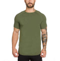 Camiseta de Algodón Premium para Fitness - Ajuste Muscular de Largo Extendido para Gimnasio y Uso Casual
