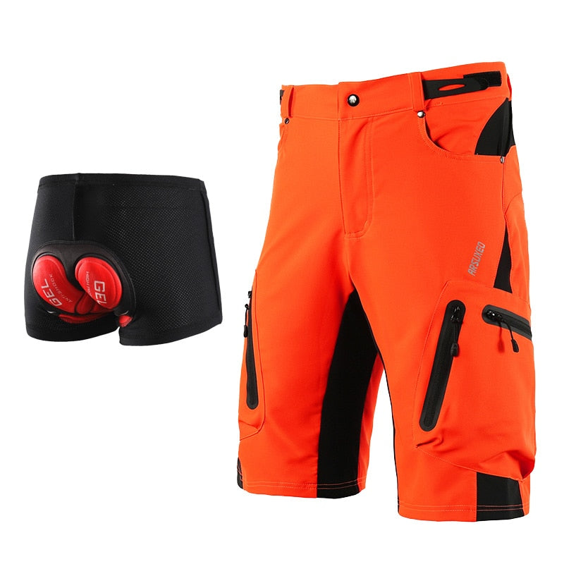 Pantalones Cortos Premium de MTB - Pantalones Cortos de Ciclismo de Rendimiento Resistentes al Agua para Hombre