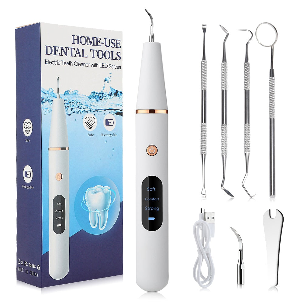 Ms.Dear Irrigator Dental Cleaning Tools Sonic Oral Calculus Removal Teeth Whitening Scaler Tartar Scraper Electric Toothbrush