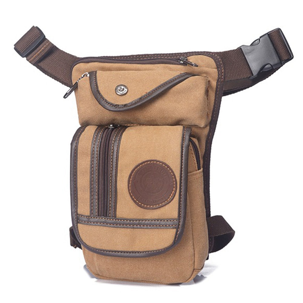 Premium Canvas Tactical Leg Bag - Secure Multi-Purpose Messenger Pack