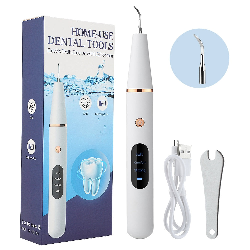Ms.Dear Irrigator Dental Cleaning Tools Sonic Oral Calculus Removal Teeth Whitening Scaler Tartar Scraper Electric Toothbrush