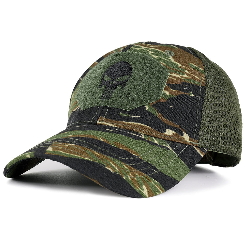 Tactical Mesh Baseball Cap - Breathable Camo Trucker Hat for Outdoor Adventures